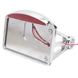 Universal Motorcycle License Plate LED Tail Light Horizontal Side Mount Bracket Holder For Harley Bobber Chopper Custom Touring