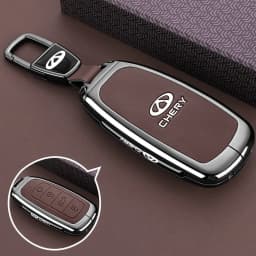 Zinc Alloy Car Key Case for Chery Tiggo 7 Pro 8 9 2025 2026 Keychain Remote Cover Bag Shell Housing Ring Holder Fob Accessories