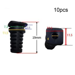 10 Pack Rubber Cable Gland Connector Strain Relief Cord Sleeve For Power Tools Electric Drill 3.5mm 4mm 5mm