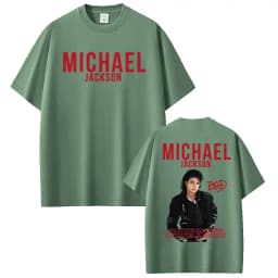 King of Pop Michael Jackson Bad Era Graphics T Shirts Men Women Fashion Classic Pop Music T-shirt Short Sleeve Oversized T Shirt