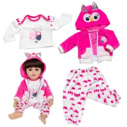 2025 New Lovely Jumpsuits For 20-22 Inch Baby Reborn Doll 50-55cm Doll Clothes And Accessories