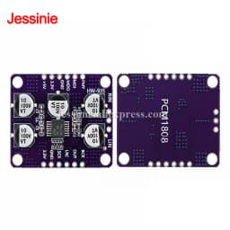 5pcs/1pc PCM1808 Stereo Audio ADC Module 24Bit Single-Ended Analog Input I2S Output Decoder Board For DSP STM32 ESP32 Audio