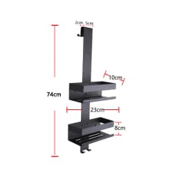 Movable Bathroom Shelves No Drill Shelf Organizer Shower Support Steel Shelf Multifunction Shelves Storage Unit For Bathroom