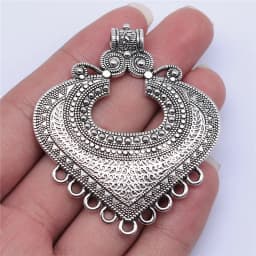 1pcs Vintage Big Caved Necklace Connector For Necklace Making
