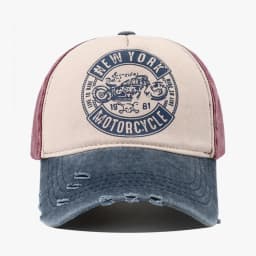 Unisex Baseball Caps Man Women Retro Cap Letters & Motor Print Retro Adjustable Hats Spring and Summer Outdoor Sunscreen Hat