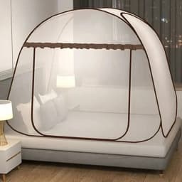 Simple Full Bottom Yurt Mosquito Net Portable Installation-free Single Double Bed Mosquito Net Foldable Breathable Mosquito Net
