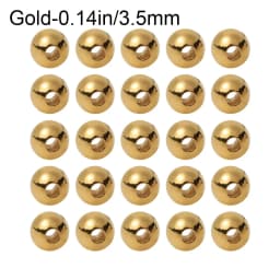 25Pcs/lot Nice-Designed Slotted Tungsten Beads Fly Tying Beads Tungsten 2mm/2.5mm/2.8mm/3.3mm/3.5mm Fly Tying Material