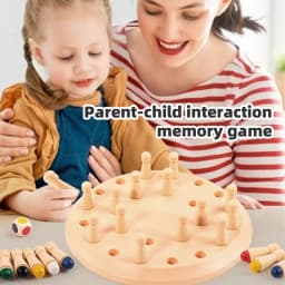 Imitation Wooden Memory Match Stick Chess Color Game Board Puzzles Montessori Educational Toy Cognitive Ability Learning Toys