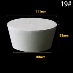 1~5pcs Rubber Stopper Bottle Tapered Hole Bung Plug Lab Test Tube Sealing Plugs -Various Sizes