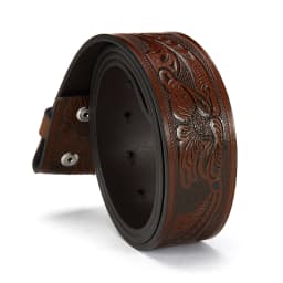 CHAOREN Western Belts for Men Without Buckle Cowboy Belt Full Grain Leather Belt for Jeans One Solid Piece Leather