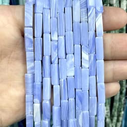 4*13MM Natural Stone Square Aventurine Tiger Eye Agates Crystal Jades Spacer Beads For Jewelry Making DIY Bracelet Accessories