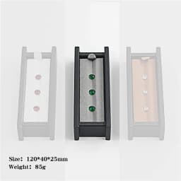 Wholesale large multi-digit gem storage box diamond display box V Groove colorful gems Box PortableGem Display Tray with Lid