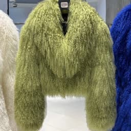 YOLOAgain 2025 Autumn Winter Warm Turn-Down Collar Real Mongolia Sheep Fur Jacket Coat Women Short Black Sheep Fur Jacket Female