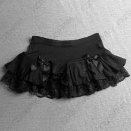 Y2K Skirt Spicy Girls Solid color Rock Goth Hip Hop Mini Skirt Streetwear High street Casual Classic Minimalist Low Rise Skirts