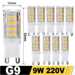 10Pcs G9 LED Light 7W 9W 12W 15W 18W AC 220V 230V G9 LED Lamp LED Bulb SMD 2835 LED G9 Light Replace 30/40W Halogen Lamp Light