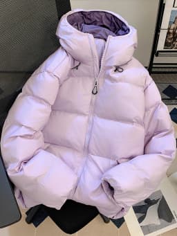 Winter Thickened Hooded down Cotton Jacket Men's Basic Style Warm Cotton Coat Versatile Cotton Outerwear Coat for Teens