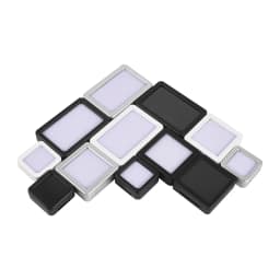 Top Glass Gem Box Gemstone Holder Display Loose Diamond Stone Show Jewelry Case Storage Organizer Tool Coin Jar Novel Container