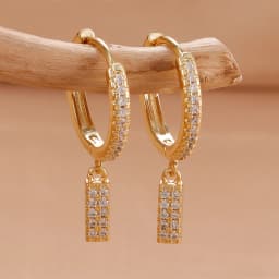 Nidin Hot Sale Initial A-Z Letters Mini Small Hoop Earrings Gold Color Zircon Jewelry Alphabet Fashion Christmas New Year Gift