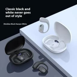 New Wireless Bone Conduction Earphones Ear Hook Bluetooth 5.4 Headphones HiFi 9D Stereo Noise Earphones Outdoor Sports