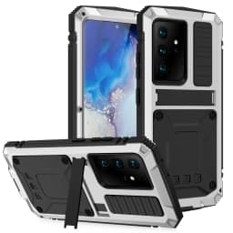 Metal Screw Bumper Shockproof Cover Case For Samsung S26 S25 Edge S24 S23 S22 S21 Ultra S26 Plus Heavy Armor Aluminium Funda