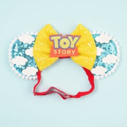 Mouse Ears Adjustable Headband Cartoon Sequin Bows Headband Birthday Party Christmas Princess Cosplay Costume For Women Adult