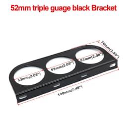 2INCH 52mm Universal Car Meters Holder Black Single Double Triple Car Gauge Pod for Left Right Drive Car for 2 Inch 52mm Gauges