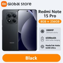 Global Version Xiaomi Redmi Note 15 Pro 4G Smartphone 6.77"AMOLED display 45W 6500mAh Battery 200MP Camera MTK Helio G200-Ultra