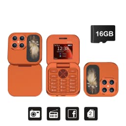 2026 NEW SERVO I17 Pro Mini Flip Mobile Phone 2 SIM Speed Dial Magic Voice Blacklist FM Radio 2G GSM Small Foldable Cellphones