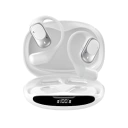 Open-Ear Headphones with Stable Comfort & Hi-Res Sound Pure Bass Boost Bluetooth 5.3 Earbuds OWS Wireless Headphones for Sports