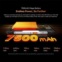 Blackview Oscal PILOT 3 Rugged Phone 5G MediaTek Dimensity 6300 6.78-inch 2.4K IPS 120Hz Display 50MP 7500mAh NFC Cellphone