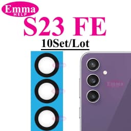 10sets Back Rear Camera Lens Glass For Samsung S24 S25 S26 Ultra S22 S23 Plus Lens Glass with Adhesive Oleophobic Coating