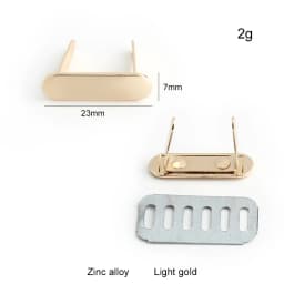 50/100PCS Rectangle Customized Metal Plate With Logo Tags For Sewing Bag Clothes Puppet Doll Handbag Purse Personal Brand Label