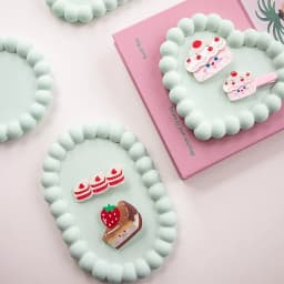 Plaster Tray Rings Storage Plate Photo Props Nail Jewelry Display Matte Decorative Pieces
