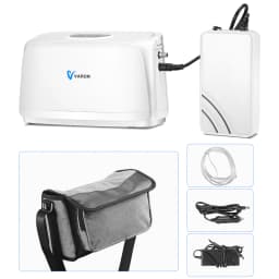 VARON Portable 3L/min Oxygen Concentrator Machine Home and Car Use 32.5%±2.5 Oxygen Machine Pulse Oxygen Supply With Battery