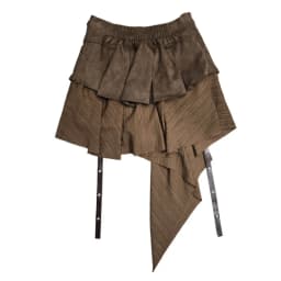 Short Skirts Women Pleated Skirt A Line Elastic Waist Irregular Vintage Elegant Splice Y2k Streetwear Work Sexy 2026 Spring