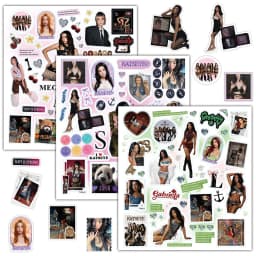 KATSEYE Premium Waterproof Graffiti Stickers Pack Creative DIY Collage Decoration Decals for Laptop Luggage Decorative Fans Gift