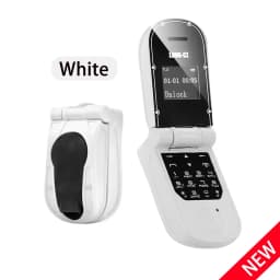 UNIWA J30 2G Mini Flip Phone with Push Button Wireless Bluetooth Dialer Multi-function FM Magic Voice Handsfree Earphone