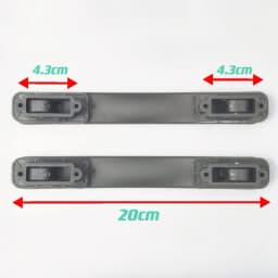 LOJEL Luggage Handle Replacement Part Suitcase Repair Handbag Grips Accessories Aluminum Material for Carry on Suitcase