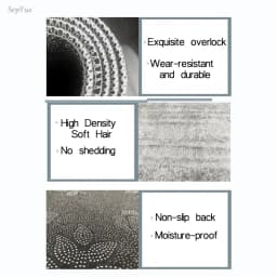 VIKAMA Multicoloured Floral Rug Stain-Resistant Non-Slip Entrance Hallway Doormat Living Room Sofa Recliner Rug Home Furnishing
