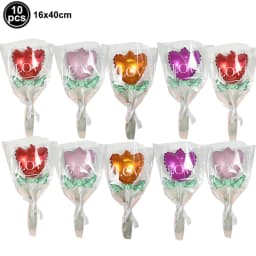 10pcs Mini Rose Flower Balloons Rose Shaped Balloons Birthday Wedding Balloon Mother's Day Decoration Baby Shower Party Supplies