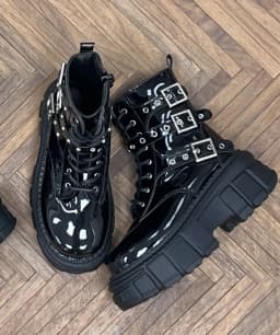 1/4 ID75 Knee-high Chunky-heeled Boots In Stock BJD Doll Shoes Boys Girls Black Brown Glossy Leather High Boots Doll Accessories