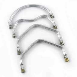 1-5Pcs Metal Kiss Clasp Purse Frame Cloud Bag Doctor Aluminium Tube Handle Buckle DIY Bags Clutch Handles Hardware Accessories