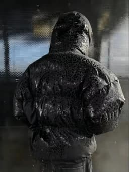 Y2K Water-reactive Fabric Cotton Thick Warm Coat Men's Vintage Zip Up Outerwear Casual Jacket Streetwear Fashion Parkas Clothing