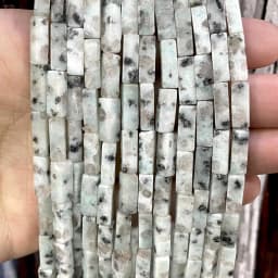 4*13MM Natural Stone Square Aventurine Tiger Eye Agates Crystal Jades Spacer Beads For Jewelry Making DIY Bracelet Accessories
