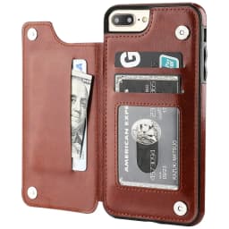 For iPhone 11 Pro XR XS Max 6s 7 8 Plus SE 2020 Wallet Case Luxury Slim Fit Premium Leather Card Slots Shockproof Flip Shell