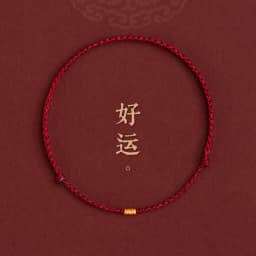 Hand Braided Red Rope Bracelet Copper Lucky Bead Hand Rope Couple Bracelet Simple Buckle Ethnic Original Female Accessory