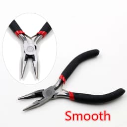 1 Piece Multi-function Stainless Steel Split Ring Opener Needle Nose Pliers Jewelry Making Hand Tool Black Red