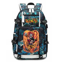 Dragon Ball Z Anime Print Student Backpack Large Capacity Casual Daypack for Kids Teen Boys Girls School Travel