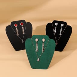 Earrings Necklace Set Display Board Necklace Portrait Model Jewelry Rack Earrings Ear Jewelry Hanger Jewelry Rack