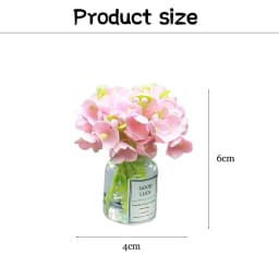 Ins Style Car Decoration Ornament Cute Simulation Plum Flower Vase Auto Dashboard Decoration Gadgets For Woman Car Accessories